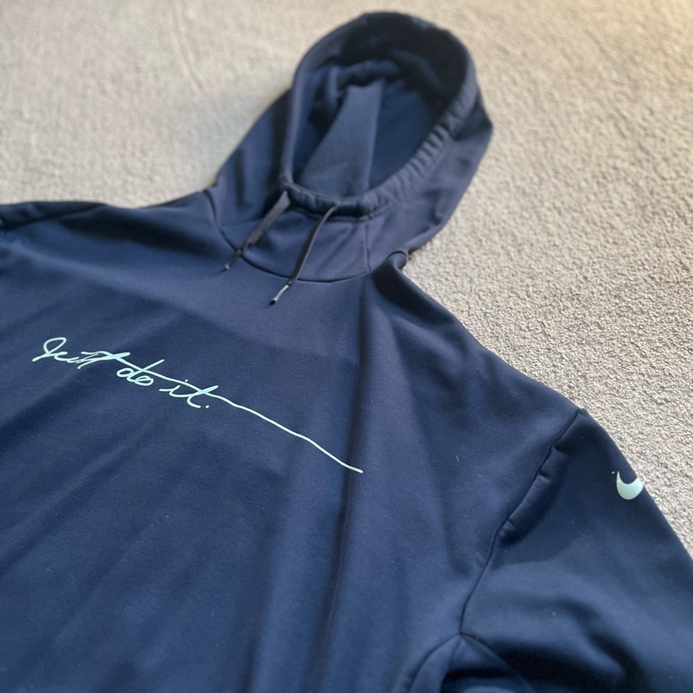 Nike Navy Blue Cowl Neck Hoodie